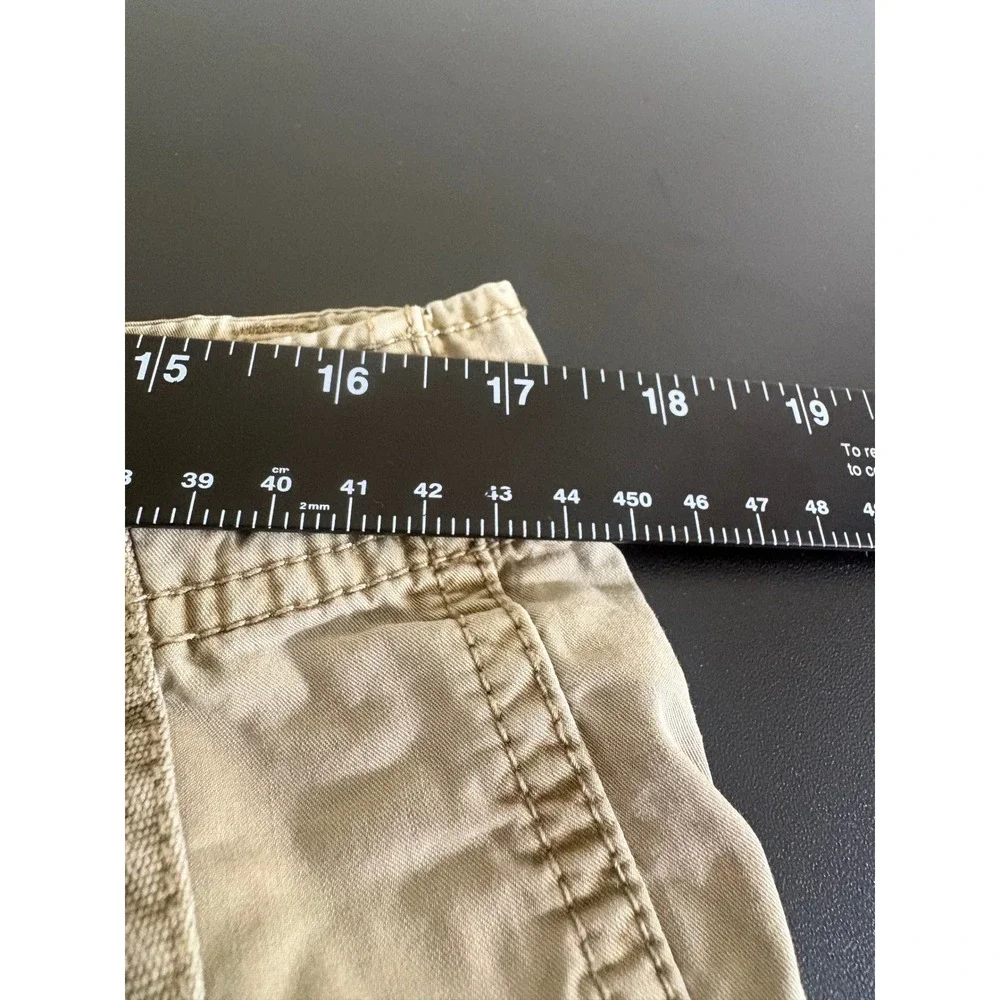 Converse One Star Mens Khaki Tan Cargo Utility Shorts Size 34 Cotton Casual